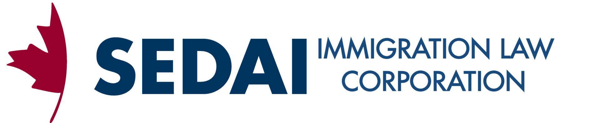 A blue and white logo of the nai immigration corporation.